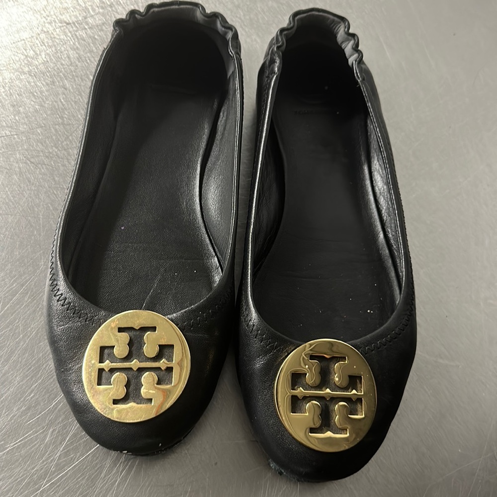 Tory Burch Black Ballet Flats